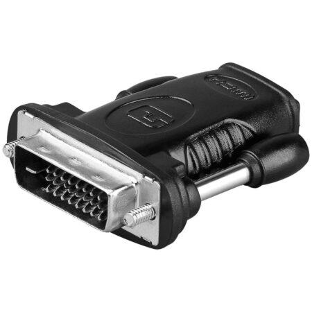 HDMI naar DVI-D - HDMI-DVI adapter- HDMI naar DVI-D - 24 + 1 pin - TV & Monitor - Zwart | Goobay