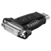 HDMI naar DVI-D - HDMI-DVI adapter- HDMI naar DVI-D - 24 + 1 pin - Zwart | Goobay