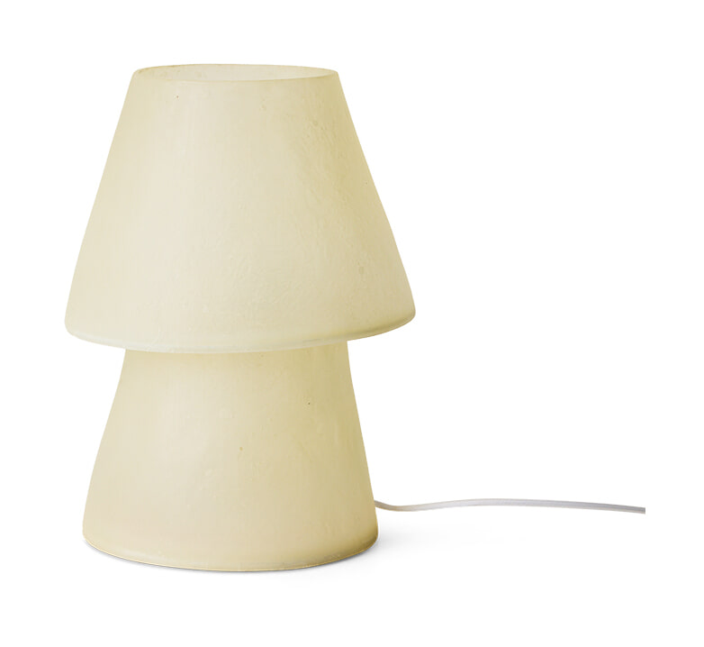 HKLIVING Tafellamp Glassfiber 35cm - Off White | HKLIVING