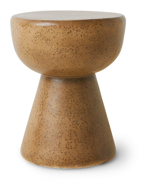 HKliving Bijzettafel Terrazzo Keramiek