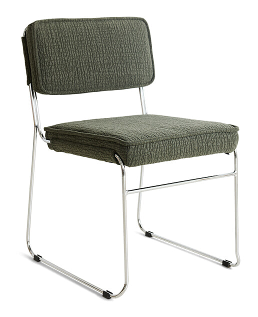 HKliving Eetkamerstoel Endless Edge-stof - Wild Olive | HKLIVING