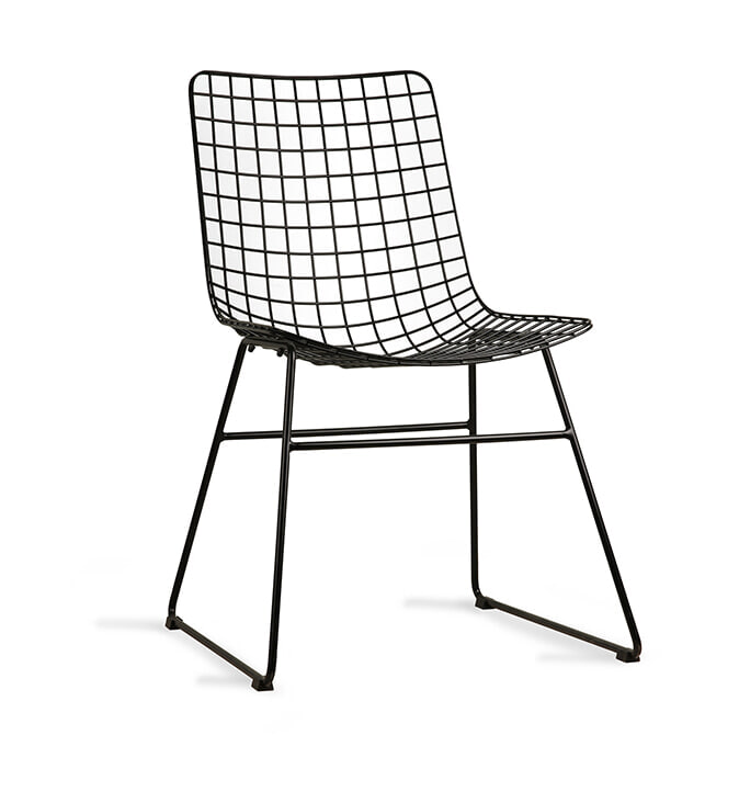 HKliving Eetkamerstoel Metal Metaal - Zwart | HKLIVING