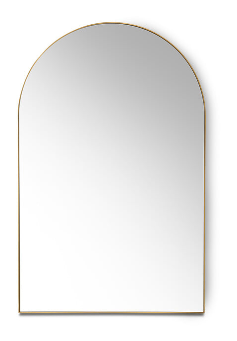 HKliving Gebogen Spiegel Arch 92 x 62cm - Brass | HKLIVING