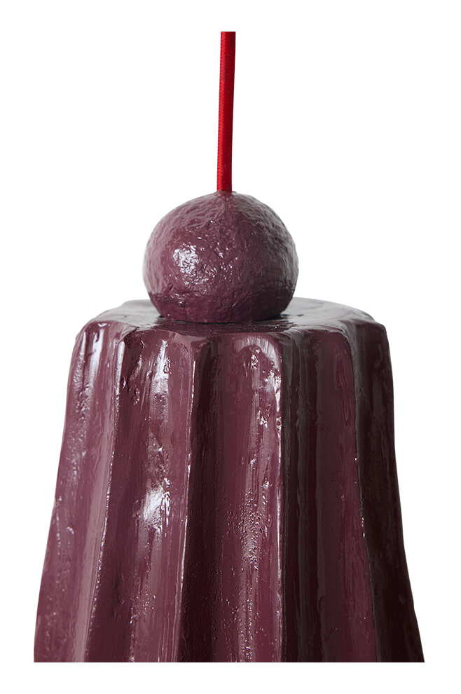 HKliving Hanglamp Flow Cotton mâché - Bordeaux | HKLIVING