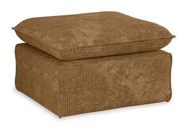 HKliving Hocker Nomad Rib Velvet - Aged Gold | HKLIVING