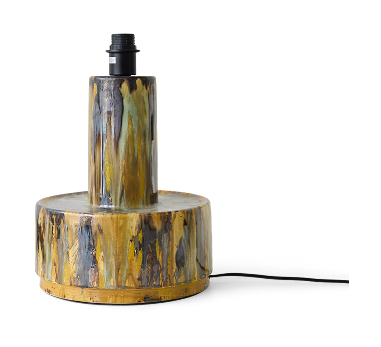 HKliving Lampvoet Base Keramiek - Groen (excl. kap) | HKLIVING