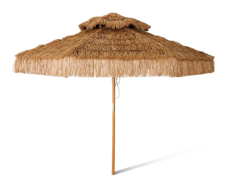 HKliving Parasol Patio Raffia
