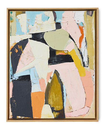 HKliving Schilderij Colour Compliment 53 x 43cm - Meerkleurig | HKLIVING