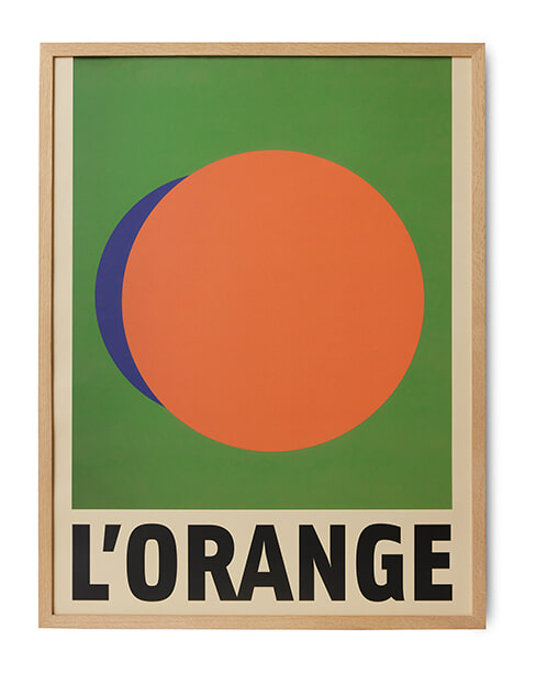 HKliving Schilderij Lorange 85 x 65cm - Groen