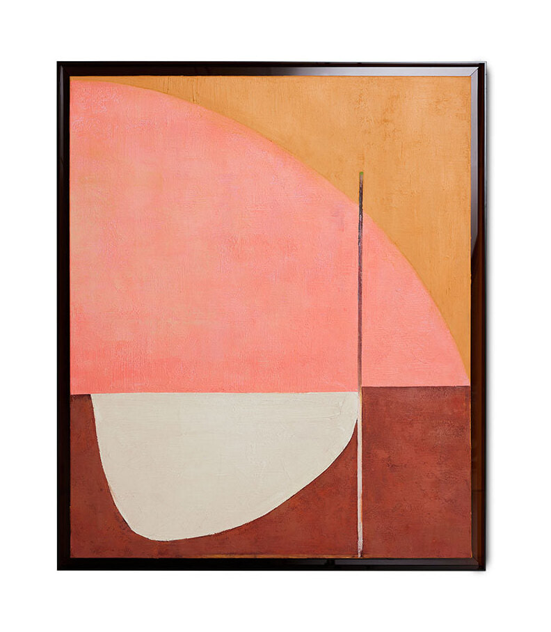 HKliving Schilderij Roseate Hues 127 x 107cm - Bruin