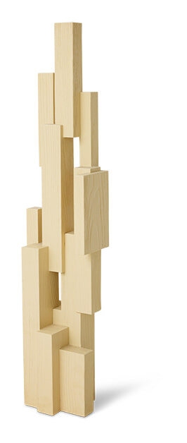 HKliving Sculptuur Skyscraper Sungkaihout