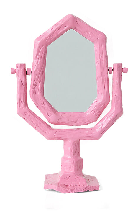 HKliving Spiegel Trinket Sungkaihout - Roze | HKLIVING