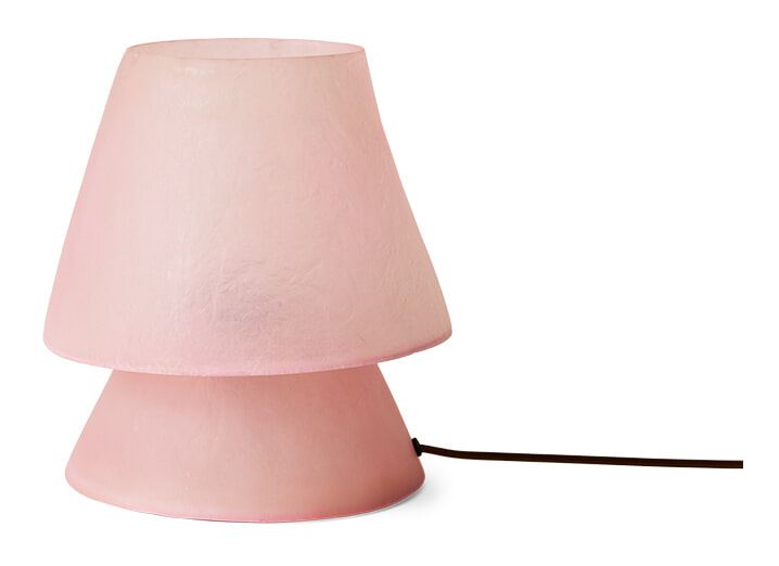 HKliving Tafellamp Glassfiber 28cm - Roze | HKLIVING
