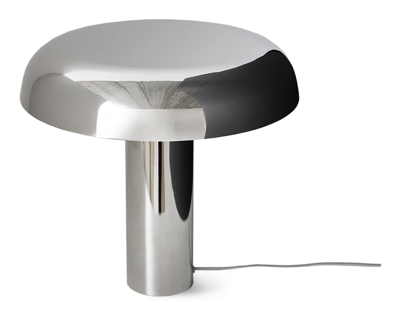 HKliving Tafellamp Mushroom 38cm - Chroom | HKLIVING