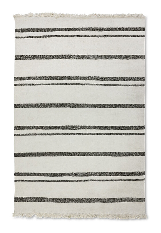HKliving Vloerkleed Striped Wol