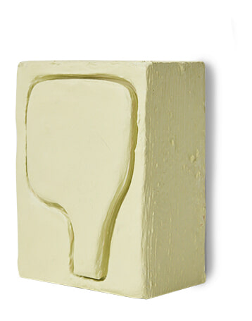 HKliving Wandobject Dwell 16 x 12cm - Geel | HKLIVING