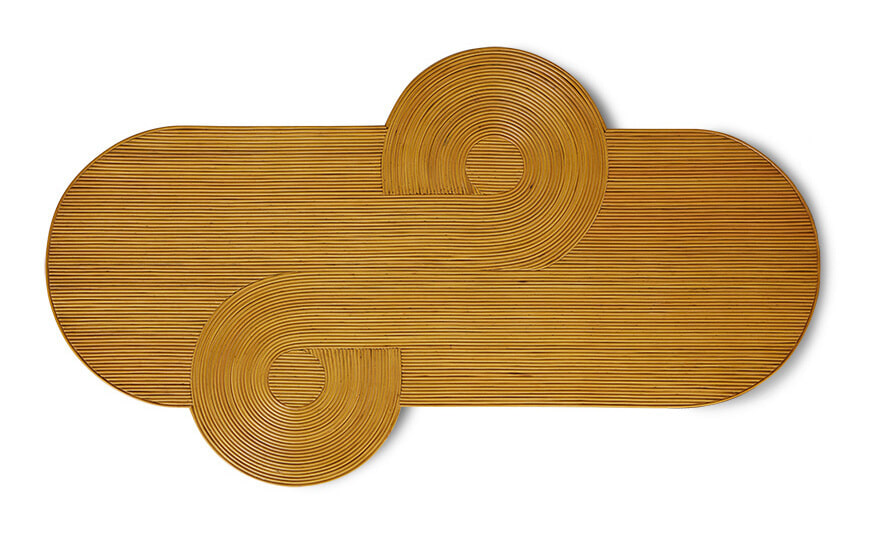 HKliving Wandpaneel Rattan Curl