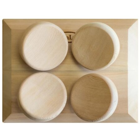 Halu ergonomische hoofdsteun voor Sauna - Rechthoek - Red Cedar | Halu