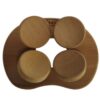 Halu ergonomische hoofdsteun voor Sauna - Rond - Red Cedar | Halu