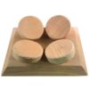 Halu ergonomische hoofdsteun voor Sauna - Vierkant - Red Cedar | Halu