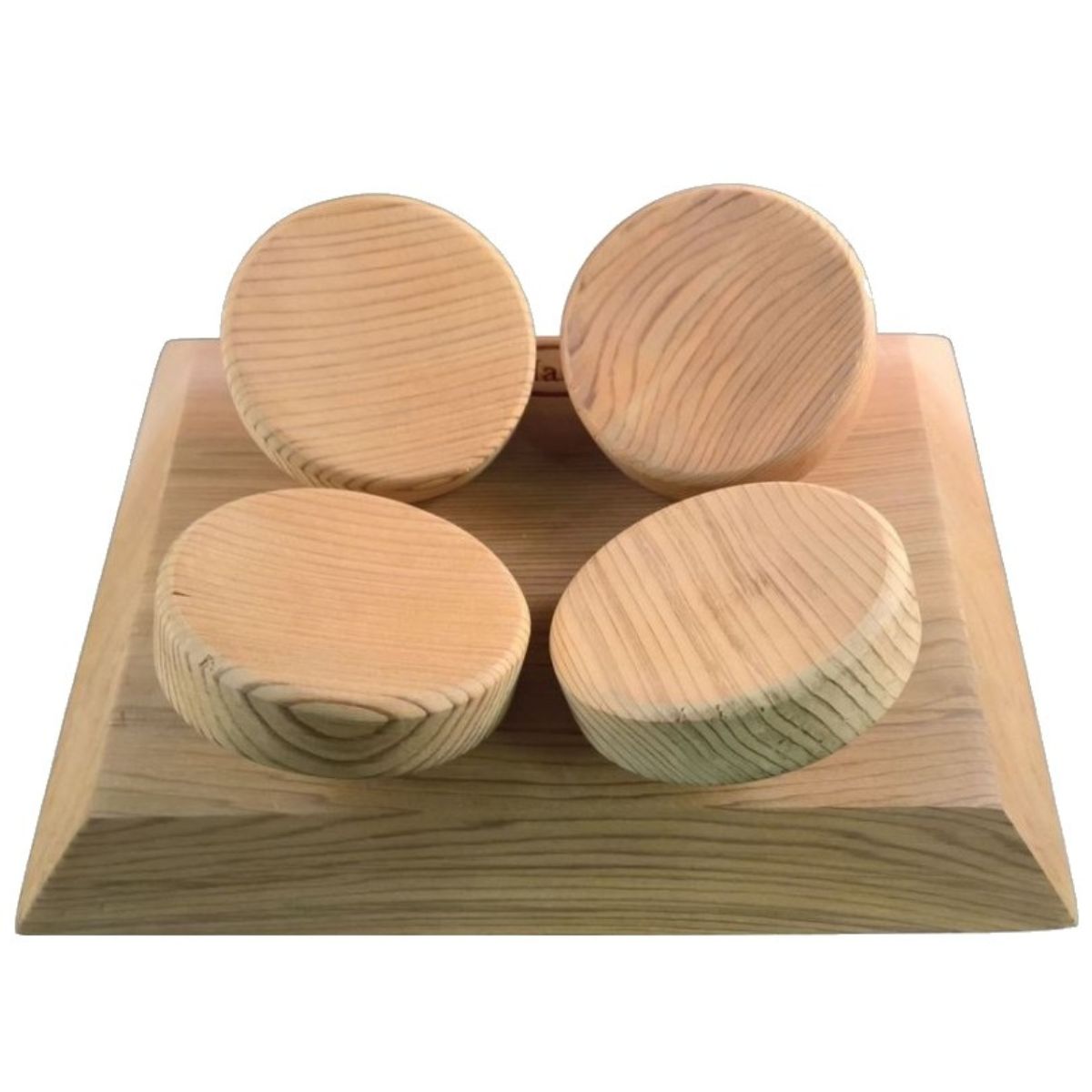 Halu ergonomische hoofdsteun voor Sauna - Vierkant - Red Cedar | Halu