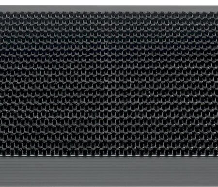 Hamat Outline deurmat buiten - Pure black - 50 x 80 cm | Hamat