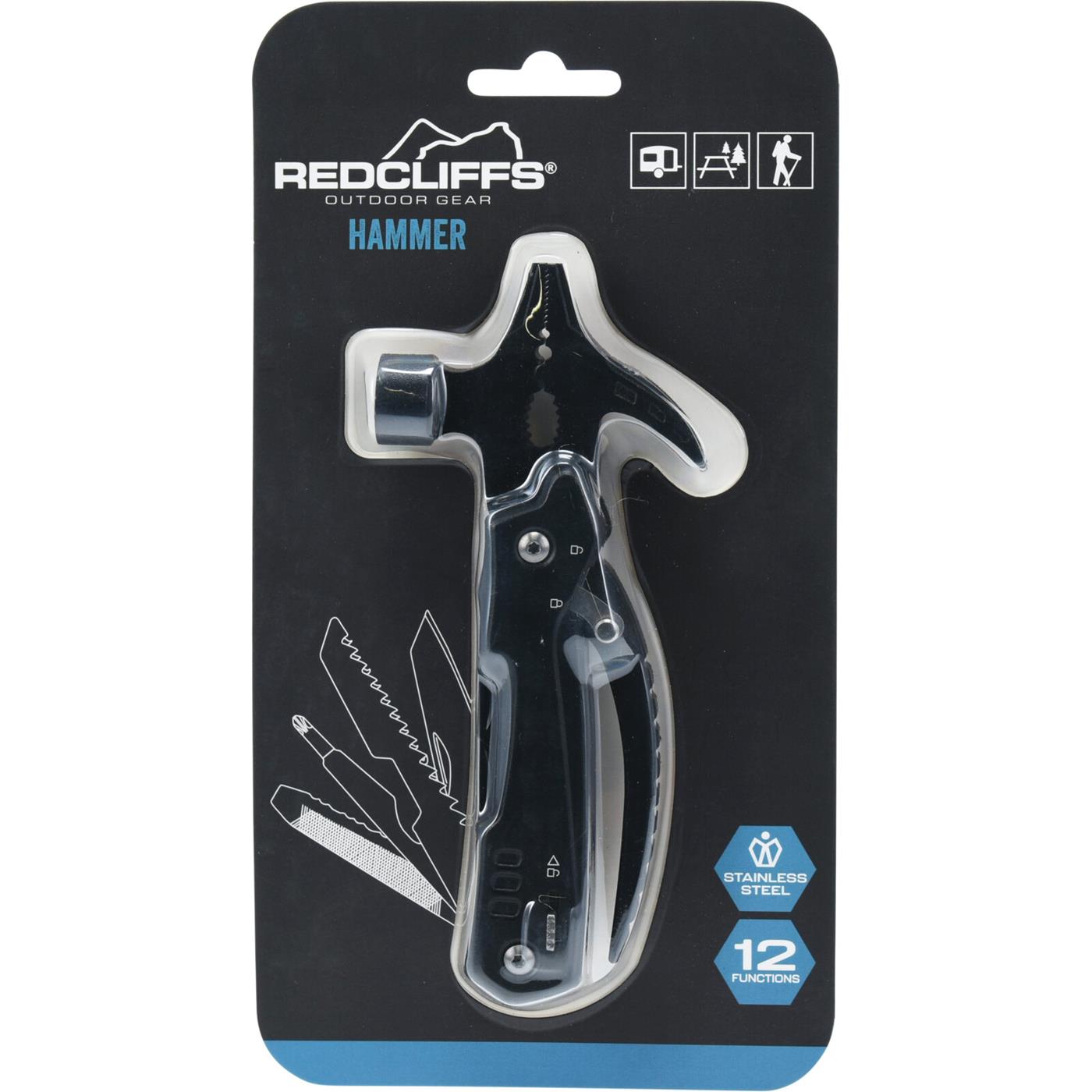 Hamer 12 functies 15cm zwart | Redcliffs