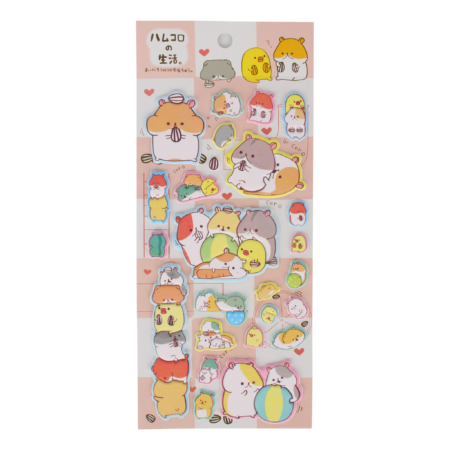 Hamster Puffy Stickers | -