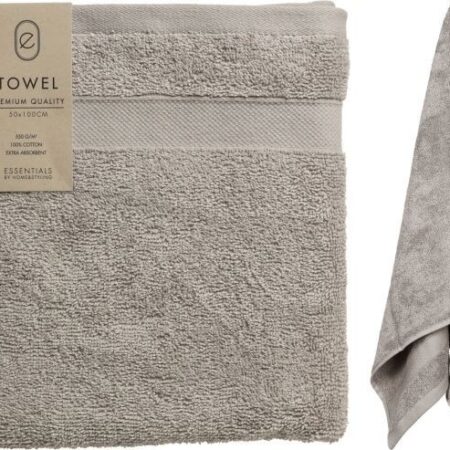 Handdoek 50X100Cm Licht Grijs |