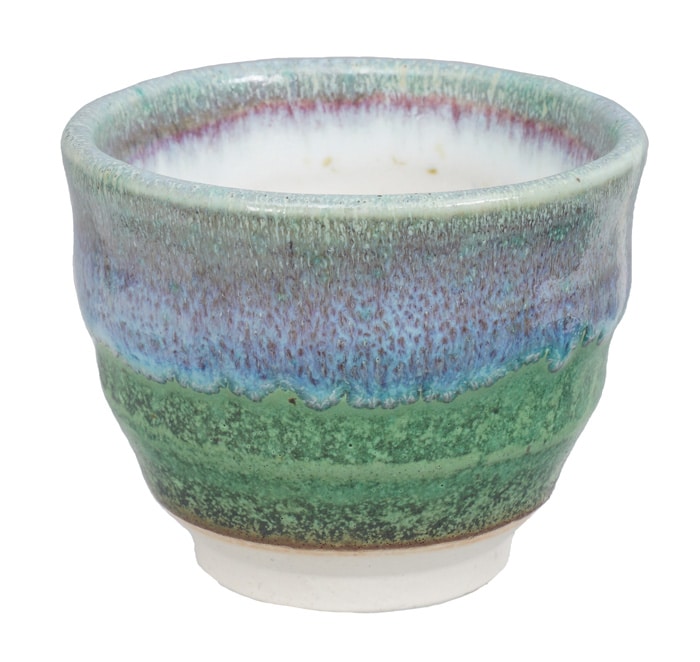 Handgemaakt Keramiek Kopje - Groen - 8.5 x 6.9 cm | Tokyo Design Studio