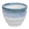 Handgemaakt Kopje Wit en Blauw - 8.5 x 6.9 cm | Tokyo Design Studio