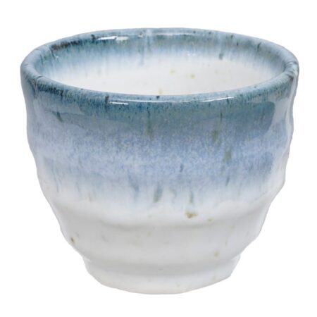 Handgemaakt Kopje Wit en Blauw - 8.5 x 6.9 cm | Tokyo Design Studio