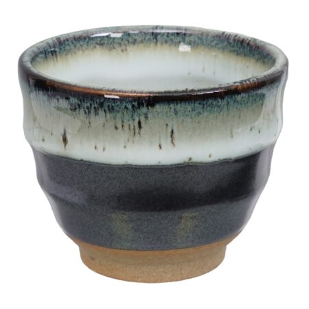 Handgemaakt Kopje - Zwart Keramiek - 8.5 x 6.9 cm | Tokyo Design Studio