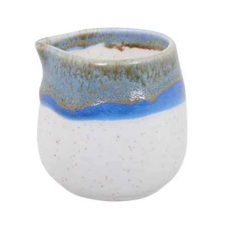 Handgemaakt Schenkbakje uit Japan - Wit met Blauw en Groen | Tokyo Design Studio