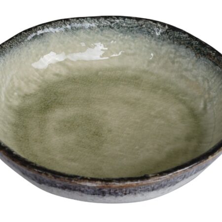 Handgemaakte Groene Yamasaku Schaal - Porselein 18.5 x 4cm | Tokyo Design Studio