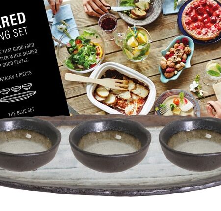 Handgemaakte Japanse Bordenset - Goude Collectie - 4-delig - 33 x 13.5 x 2.8cm & 8.3 x 3cm | Tokyo Design Studio