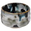 Handgemaakte Keramische Kom Zwart Wit - 12 x 8.3 cm | Tokyo Design Studio