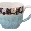 Handgemaakte Mok - Blauw/Wit - 300ml 8