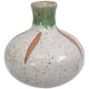 Handgemaakte Vaas Bruin/Groen uit Japan - 8.5 x 9cm | Tokyo Design Studio