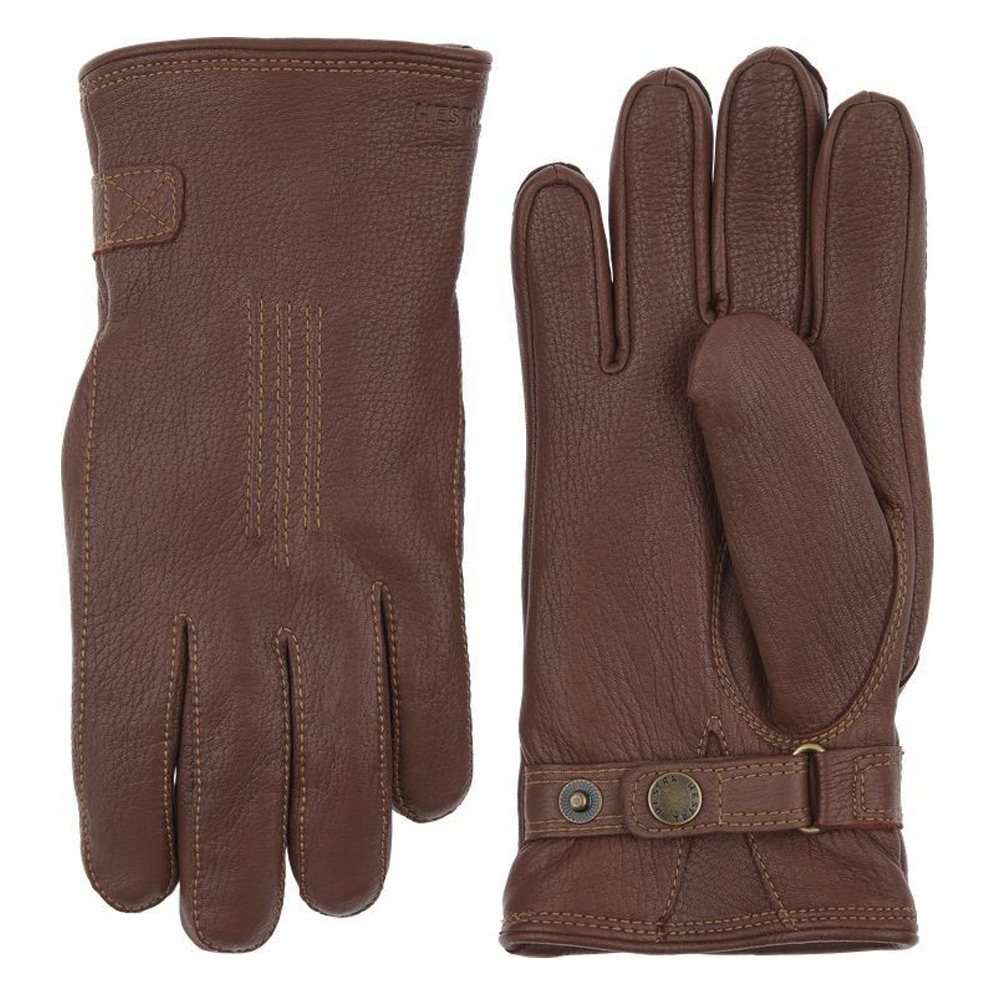 Handschoen Deerskin Lambskin Chocolate | Hestra
