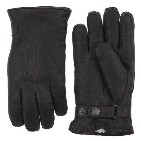 Handschoen Deerskin Lambskin black | Hestra