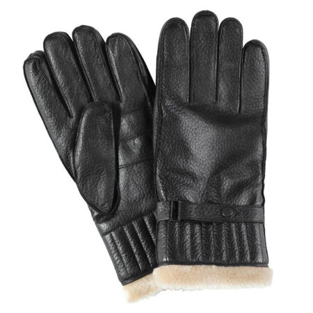 Handschoen Leather Utility Gloves Black | Barbour