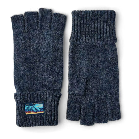 Handschoen Raggwool Half Finger Navy | Hestra