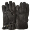 Handschoen deerskin wool terry dark brown | Hestra