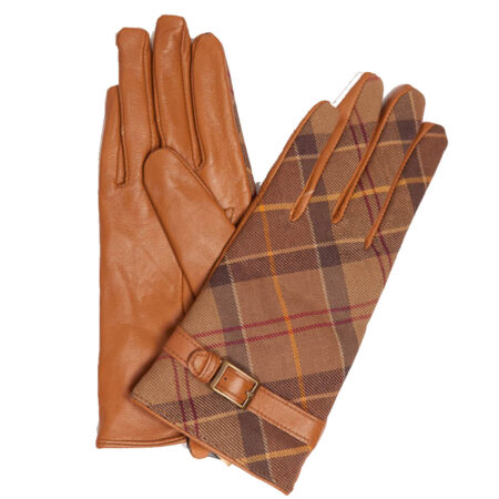 Handschoenen Valerie Tartan Tan/Muted | Barbour