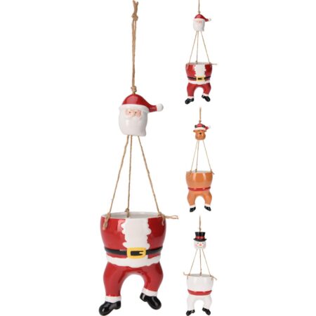 Hangbloempot kerst 57cm 3 assorti | Home & Styling