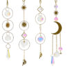 Hangdeco metaal met Zon en Maan Goud | Decoris