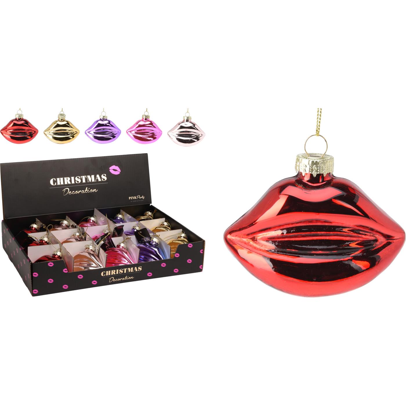 Hanger Lippen 8cm display a 15st | Merkloos
