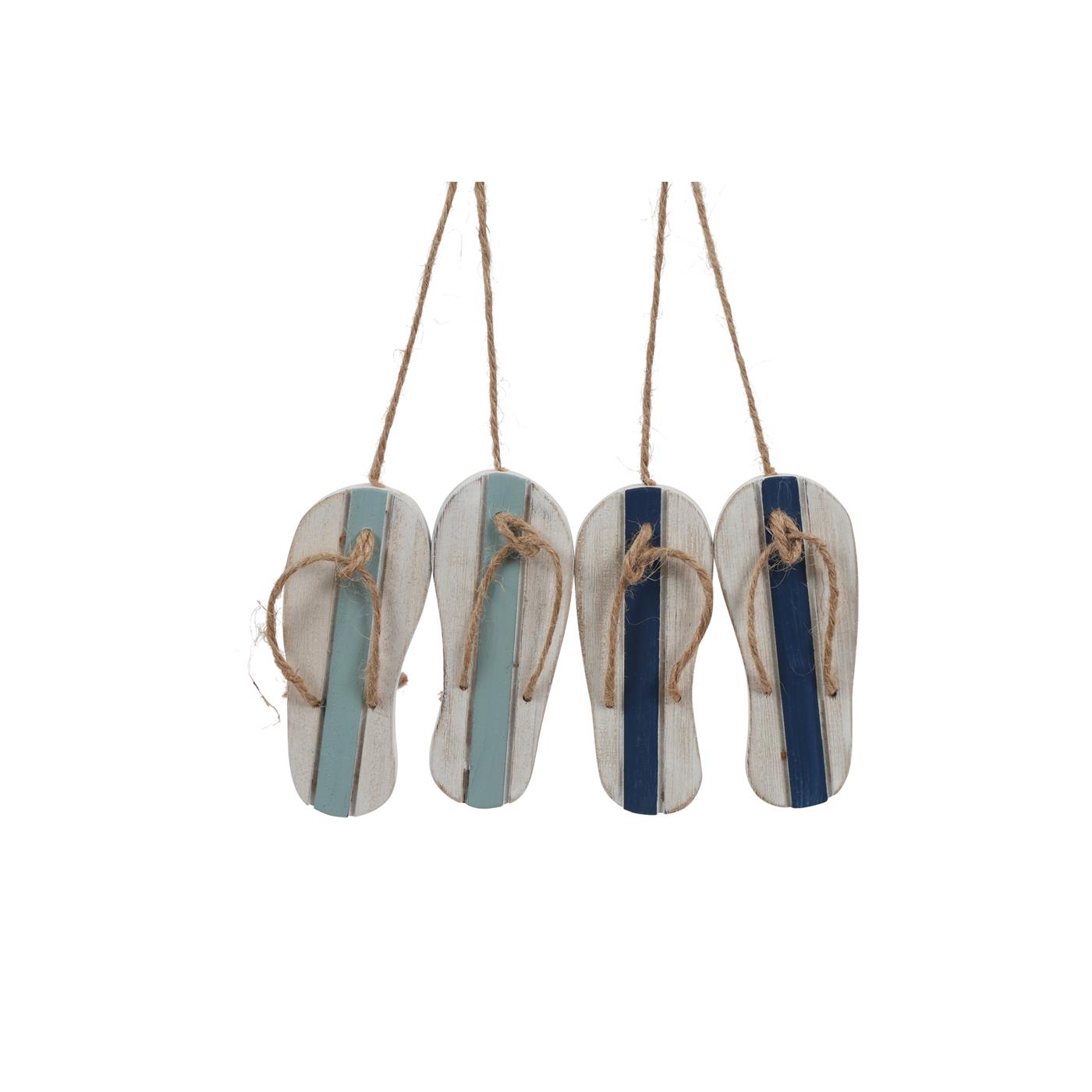 Hanger Sandalen naturel/wit 10cm | Countryfield