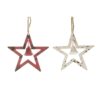 Hanger ster met bel metaal 21x5x21cm | Naturel Collections